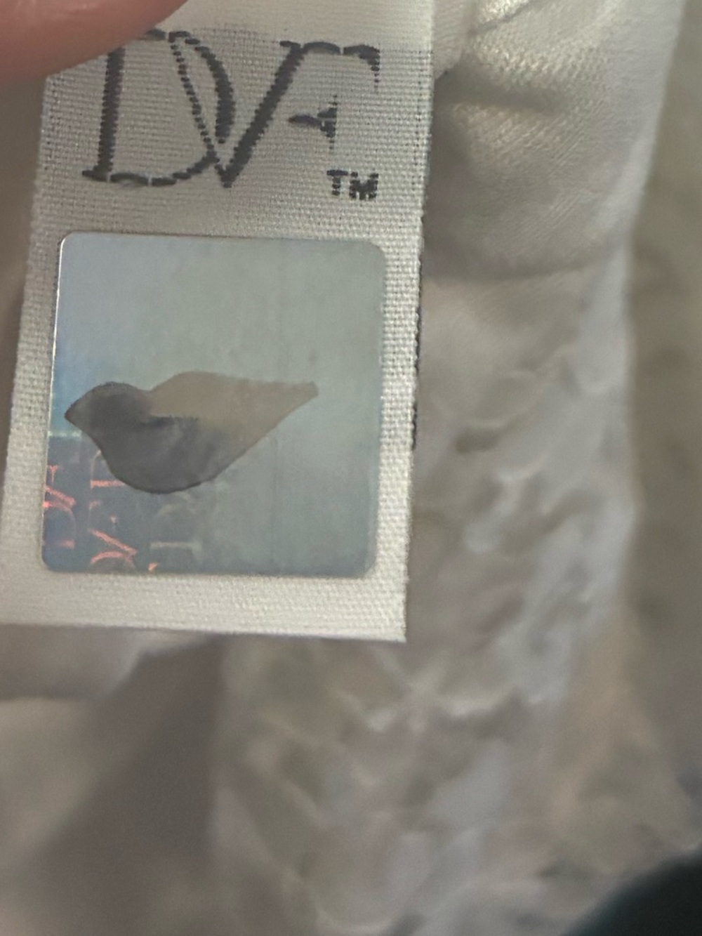 Diane Von Furstenberg Light Gray Pet Bird Tag Accessory
